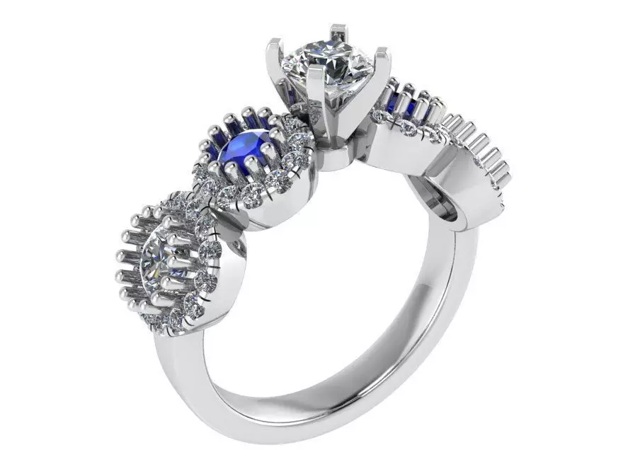 Halo Peg Setting Ring 1352 3D print model