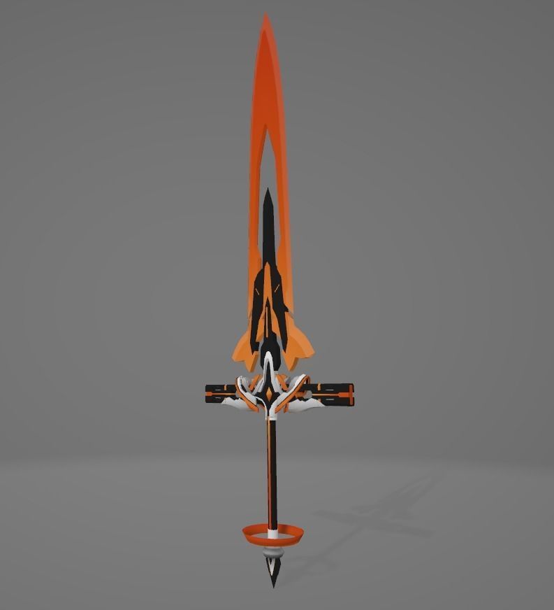 Honkai Impact 3rd Cleaver Of Shamash Low-poly 3D model_2