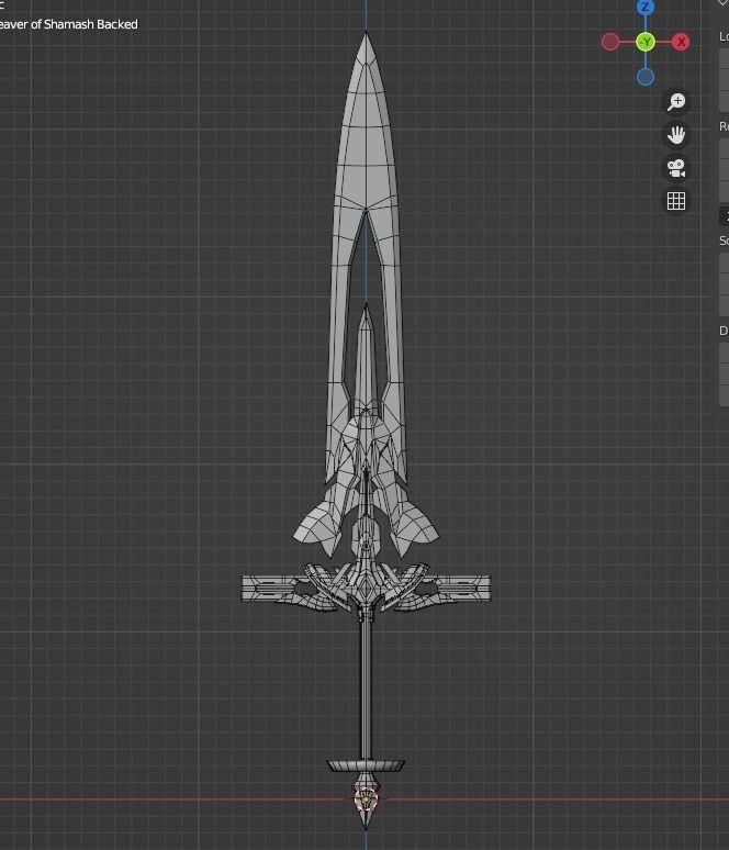 Honkai Impact 3rd Cleaver Of Shamash Low-poly 3D model_4