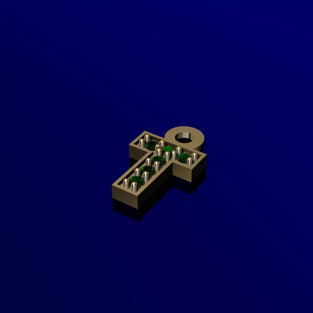 DIJE DE LETRA T 3D print model_0