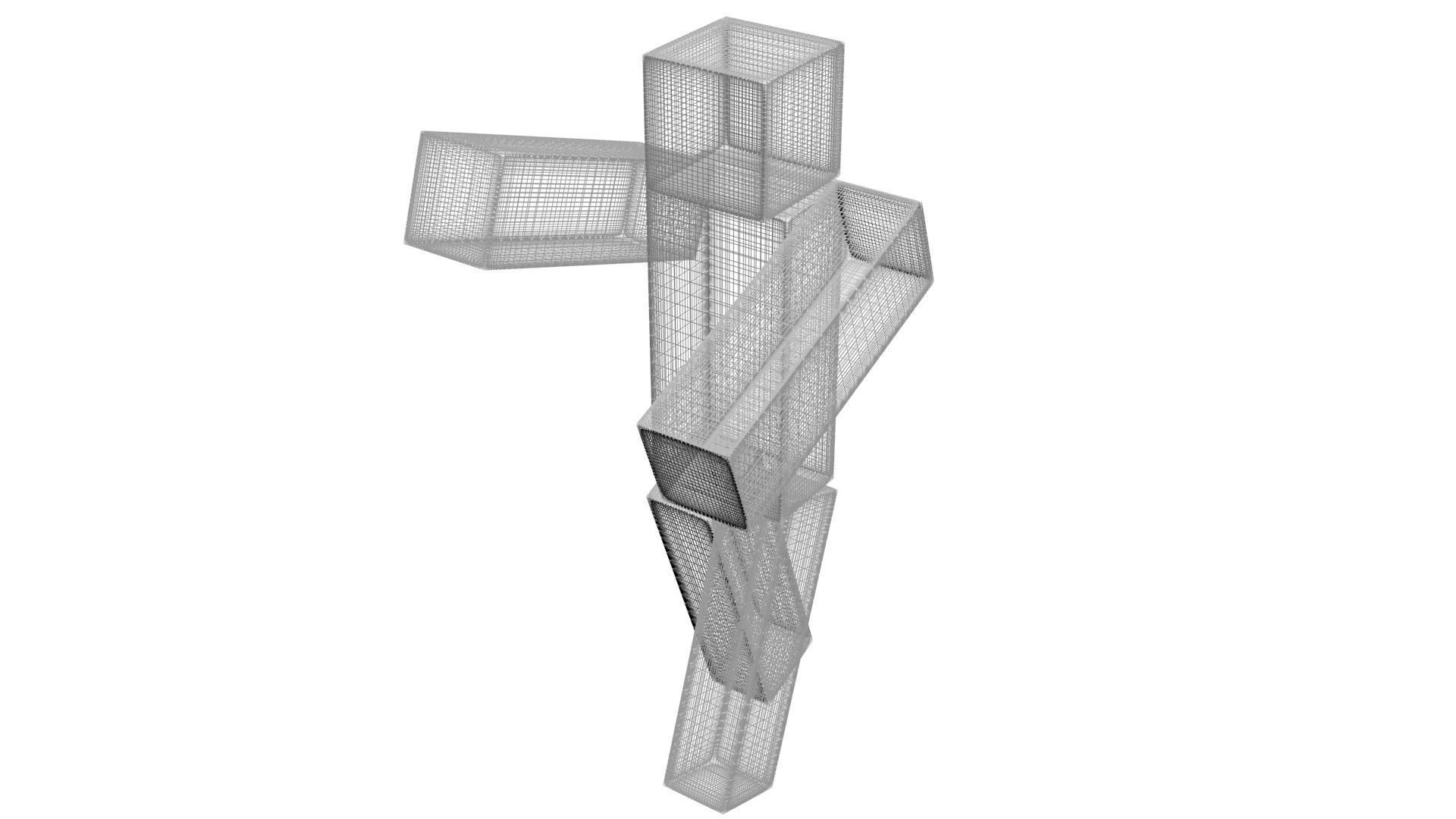 Walking Minecraft Zombie Pigman 3D model_65