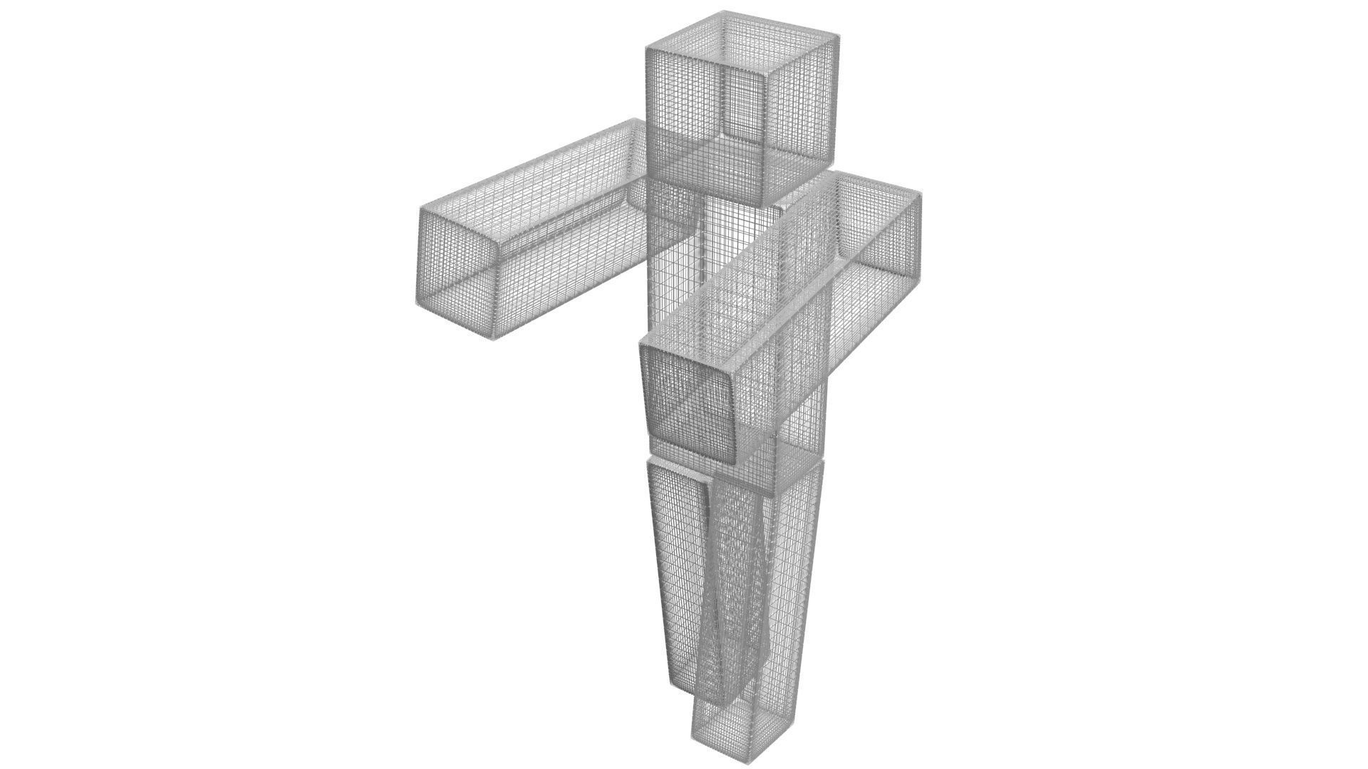 Walking Minecraft Zombie Pigman 3D model_45