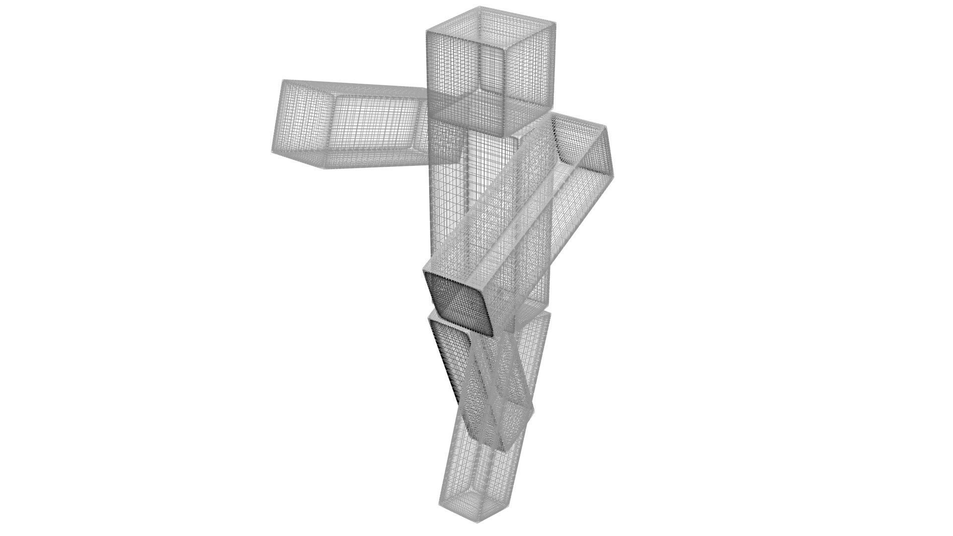 Walking Minecraft Zombie Pigman 3D model_63