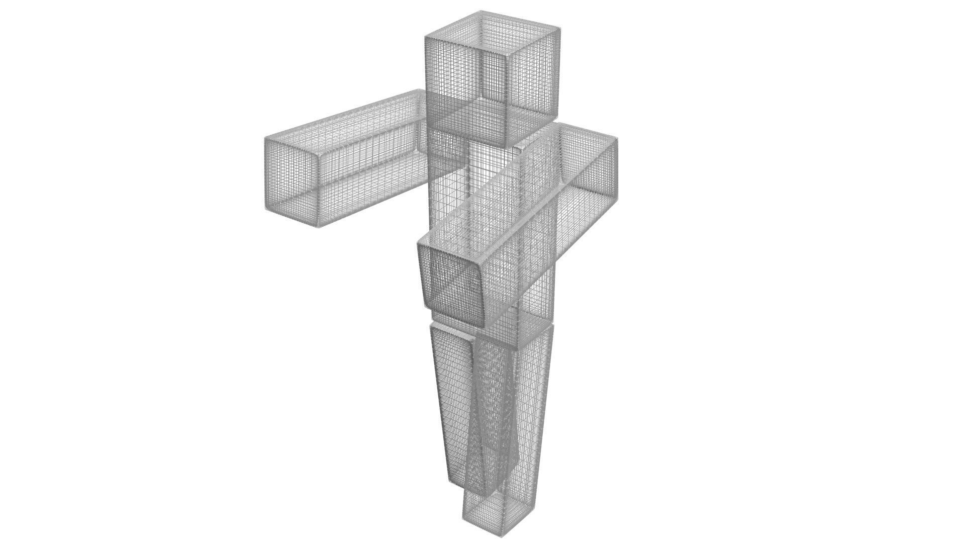 Walking Minecraft Zombie Pigman 3D model_67