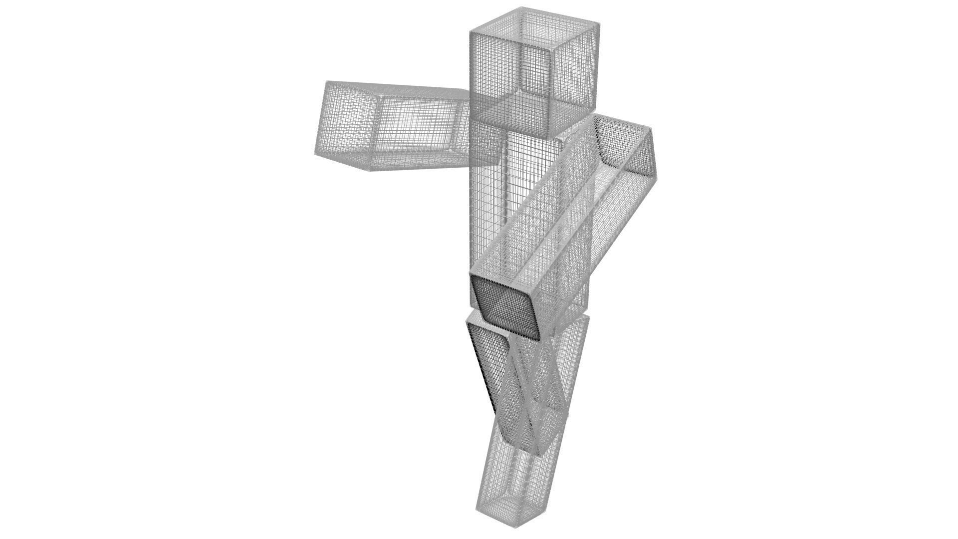 Walking Minecraft Zombie Pigman 3D model_47