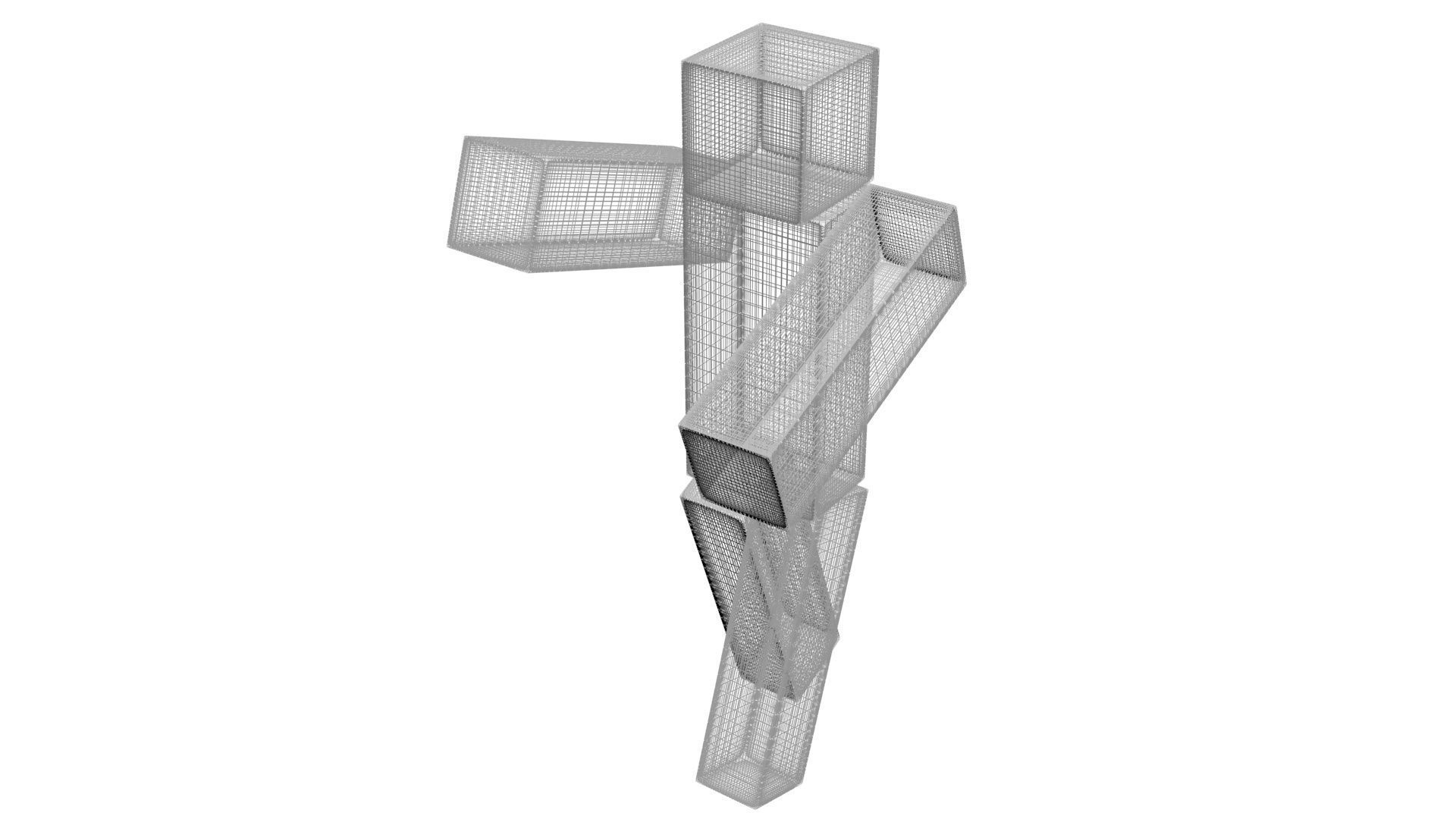 Walking Minecraft Zombie Pigman 3D model_61