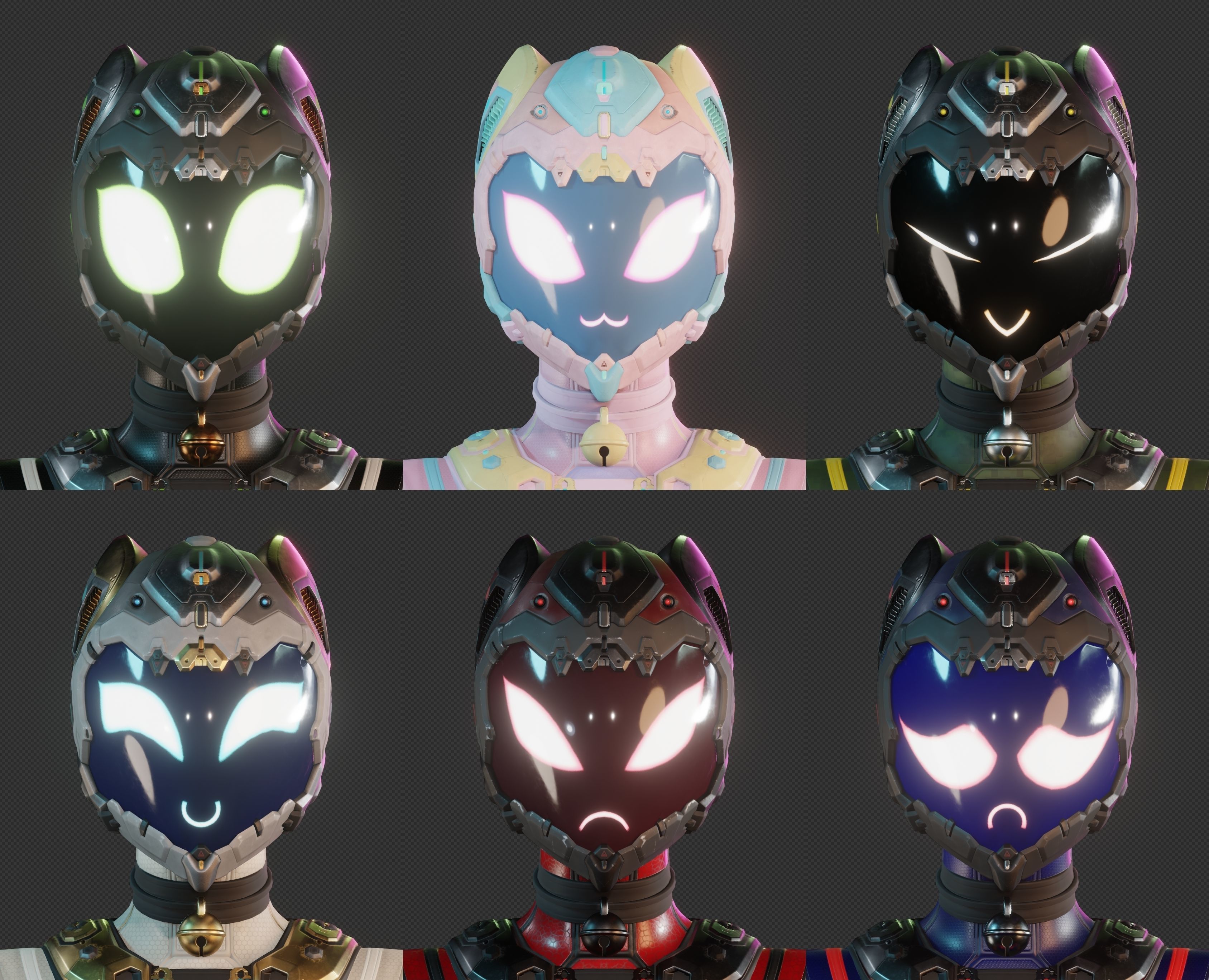 SpiderCat Low-poly 3D model_18