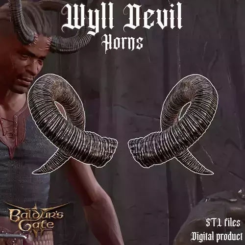 Fantasy Wyll Cosplay Horns Baldurs Gate 3