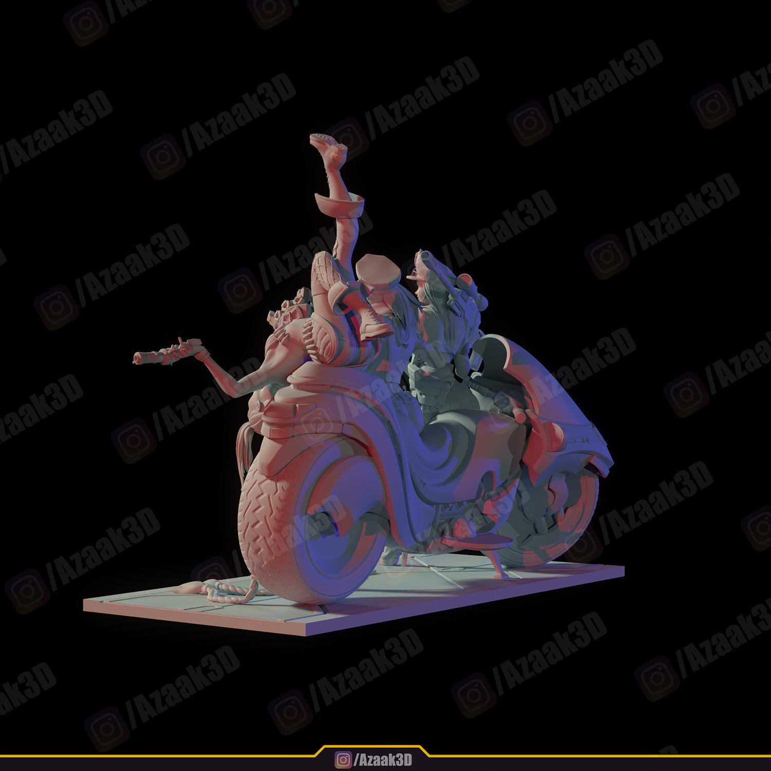 Piltovers Finest - Caitlyn Vi Jinx  3D print model_21