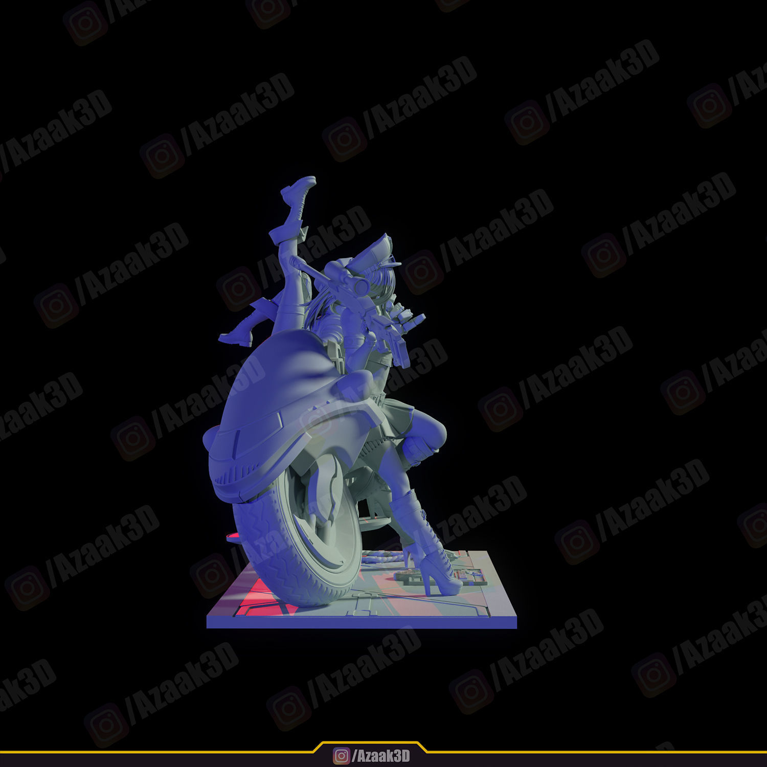 Piltovers Finest - Caitlyn Vi Jinx  3D print model_13