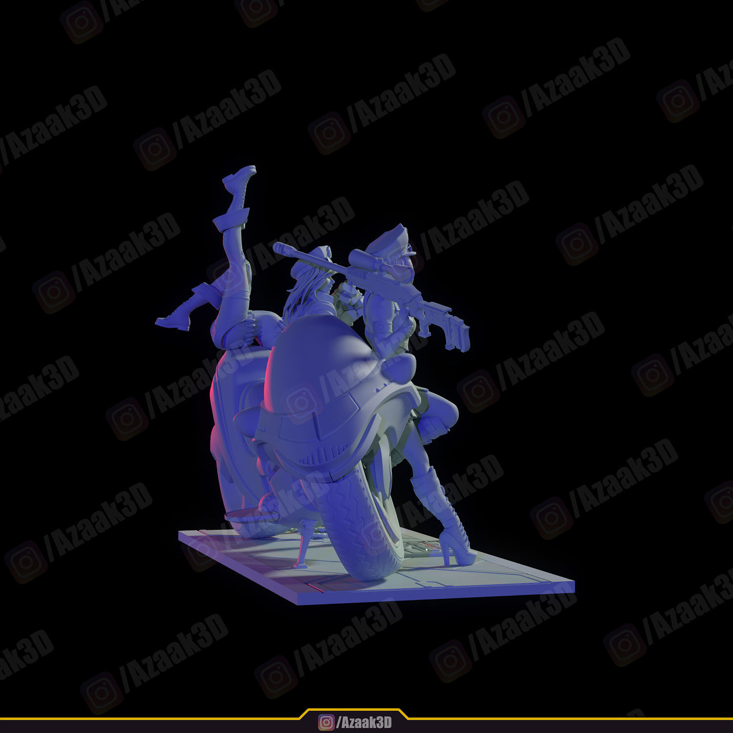 Piltovers Finest - Caitlyn Vi Jinx  3D print model_14