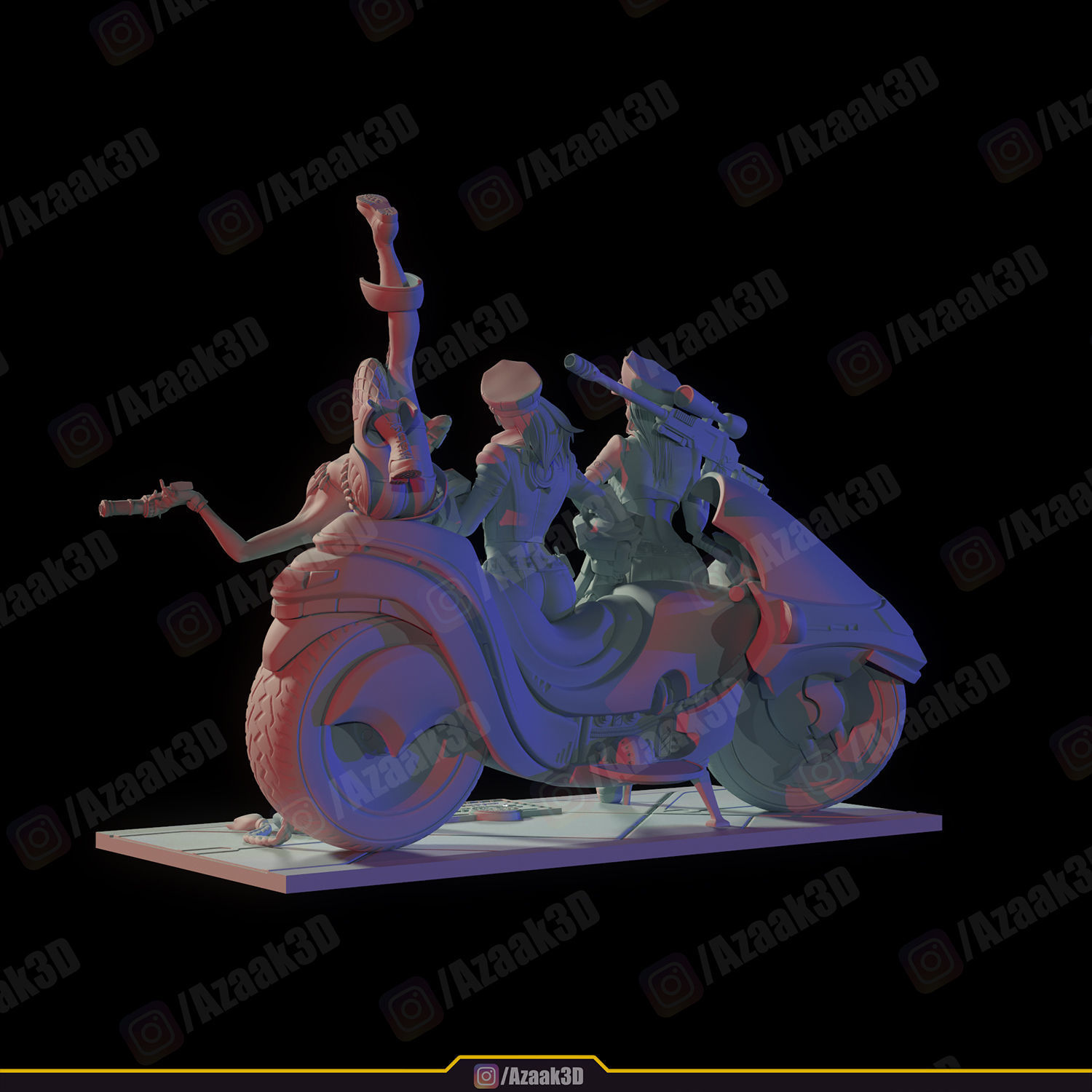 Piltovers Finest - Caitlyn Vi Jinx  3D print model_20
