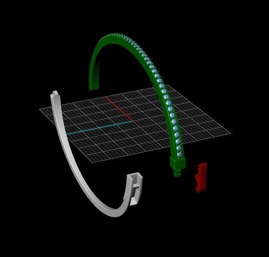 Bracelet N01591 3D print model_6