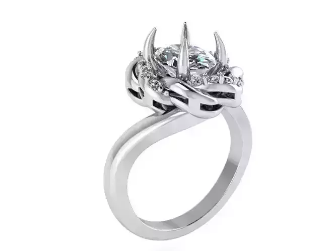 Oval Diamond Ring 1381
