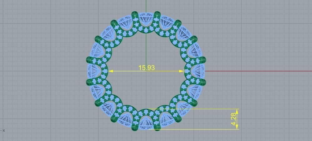 Ring N01577 3D print model_3