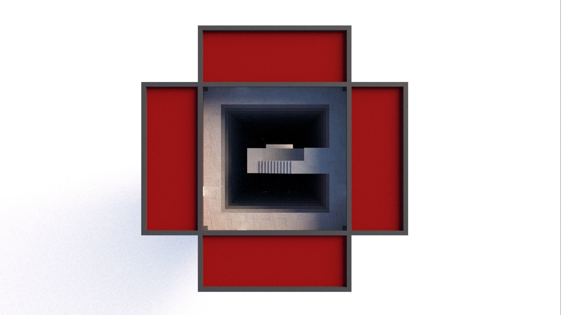 Container House Skyscraper 3D model_4