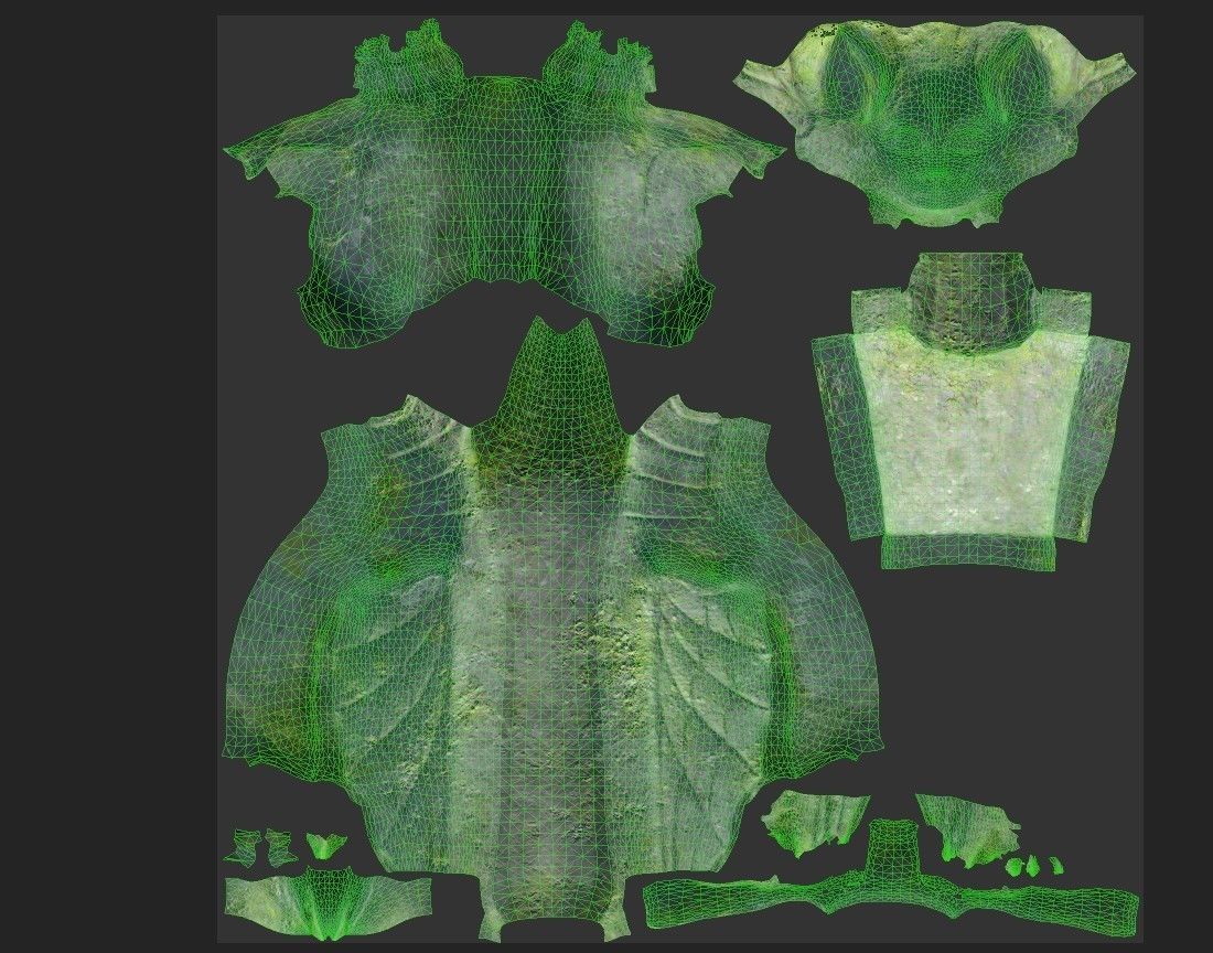 Gargoyle09 Low-poly 3D model_14