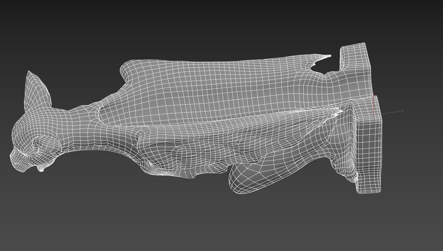 Gargoyle09 Low-poly 3D model_16