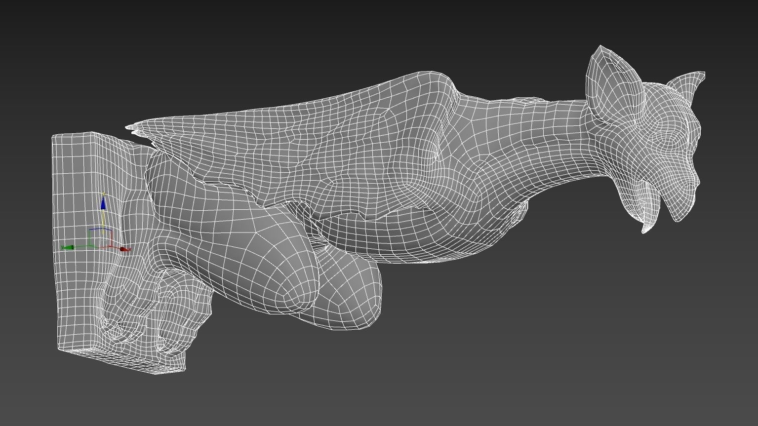 Gargoyle09 Low-poly 3D model_15