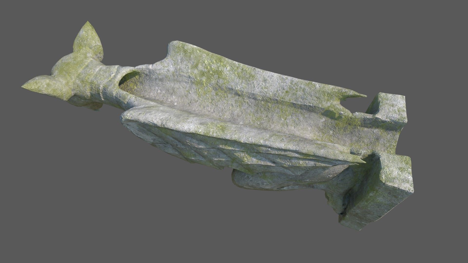 Gargoyle09 Low-poly 3D model_2