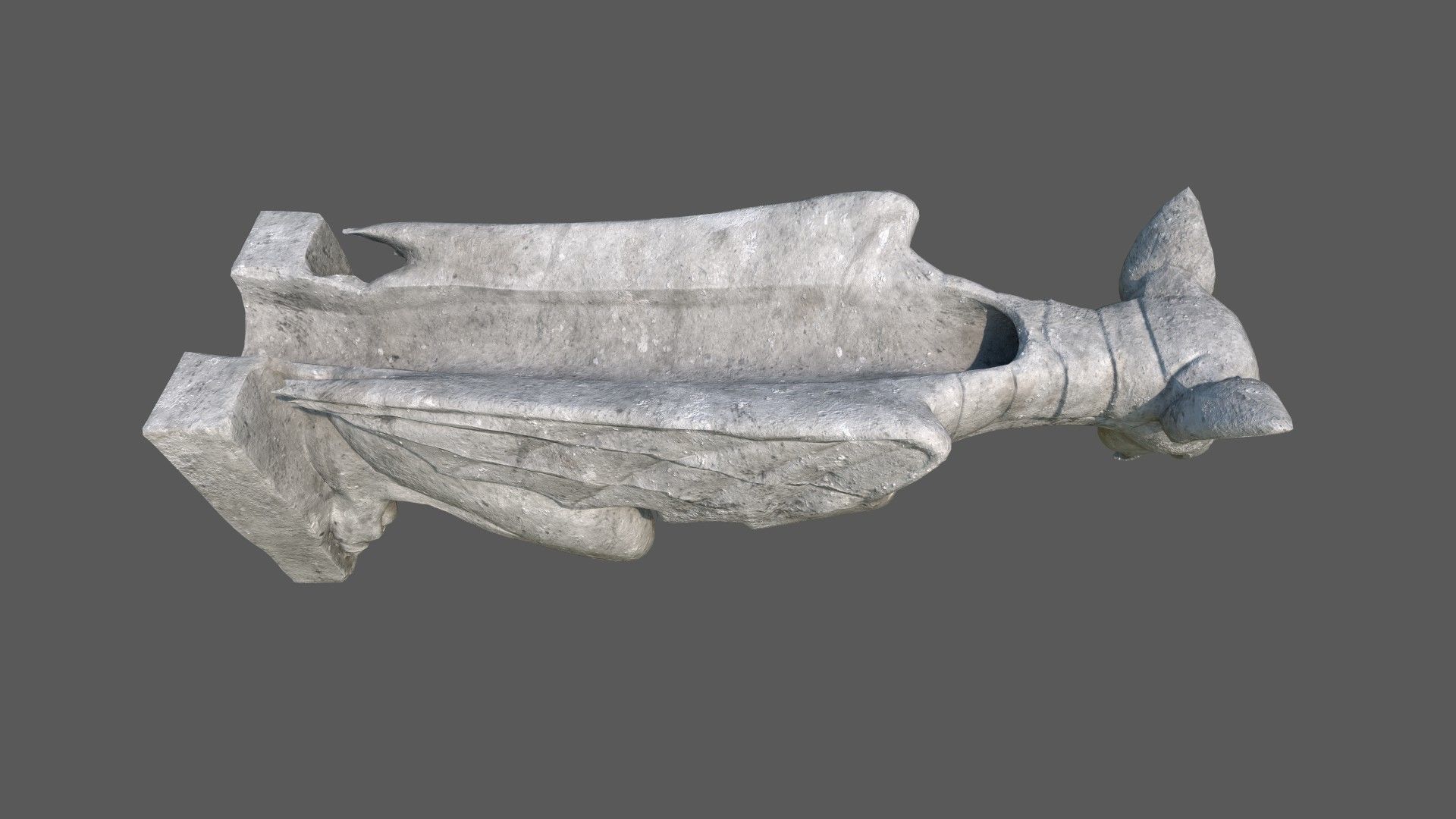 Gargoyle09 Low-poly 3D model_7