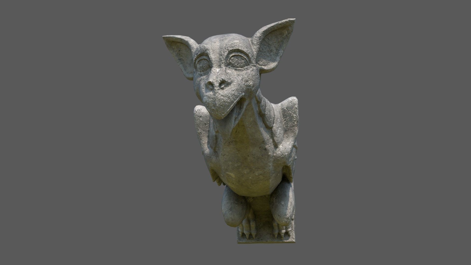 Gargoyle09 Low-poly 3D model_12