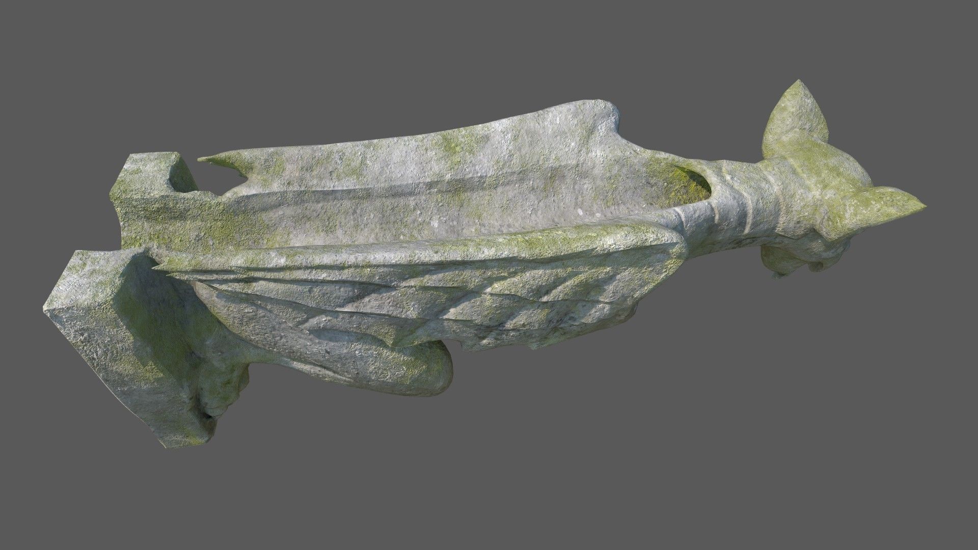 Gargoyle09 Low-poly 3D model_1