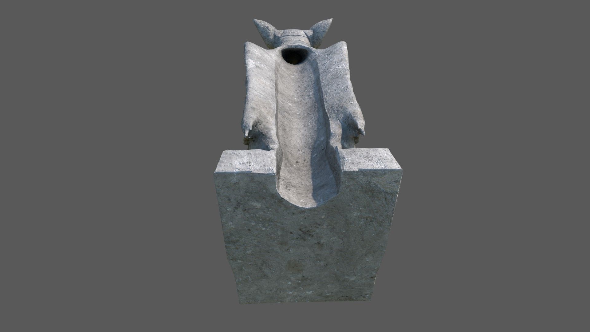 Gargoyle09 Low-poly 3D model_9