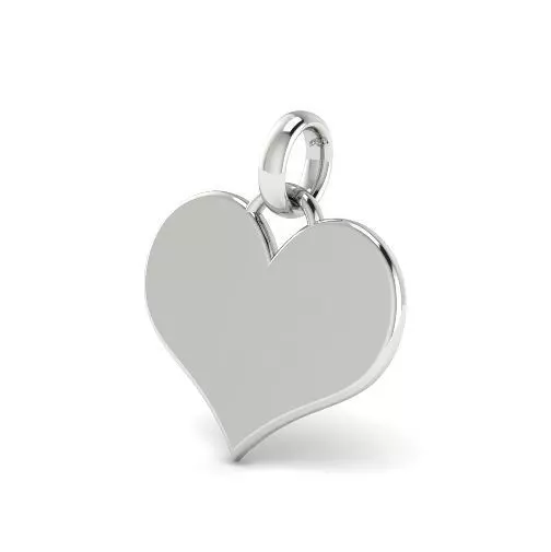 Pendant in the shape of a heart N01553 3D print model_0
