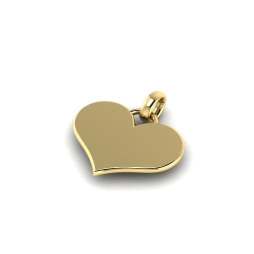 Pendant in the shape of a heart N01553 3D print model_1