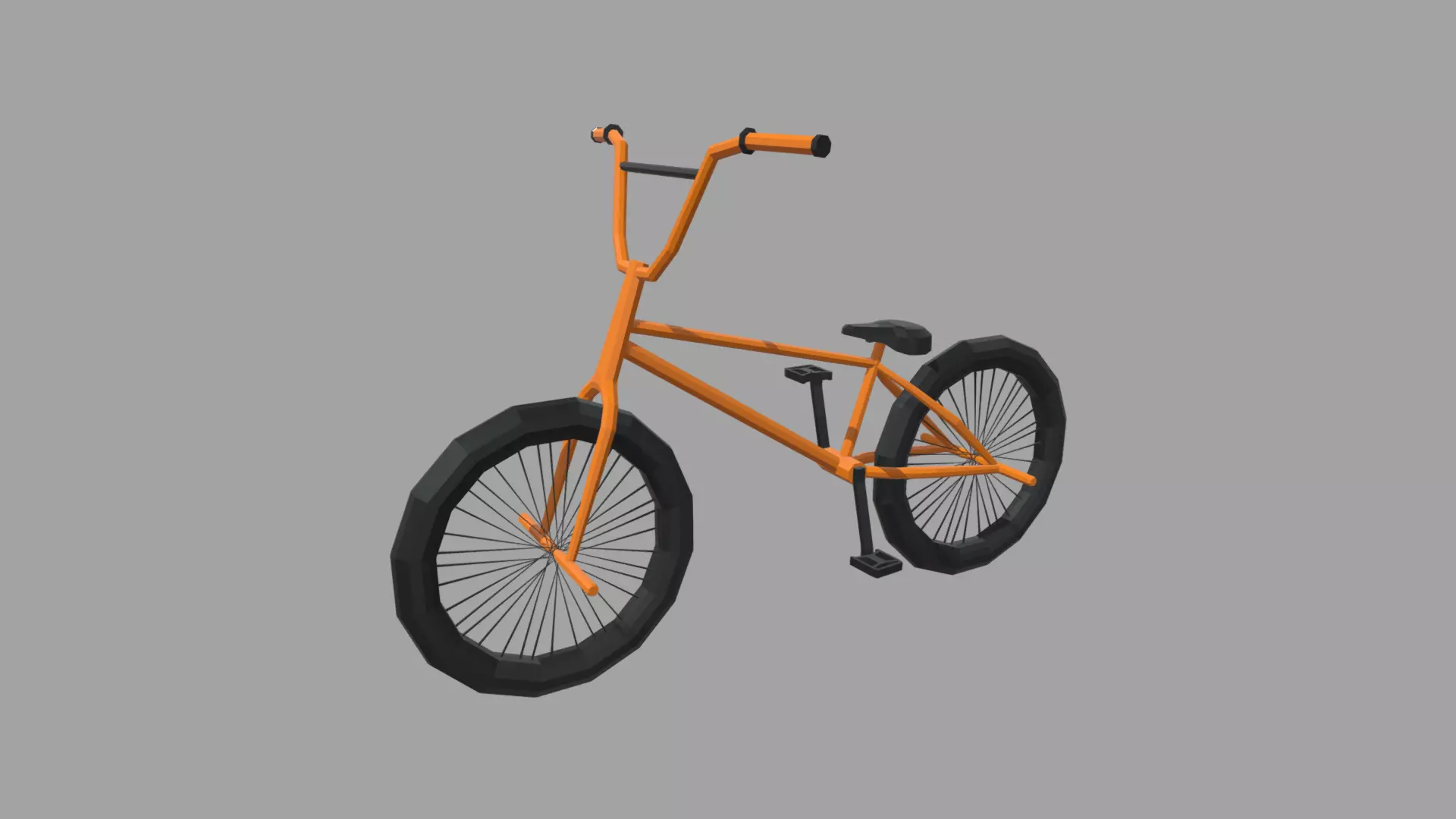 Low Poly Bmx Low-poly 3D model_0
