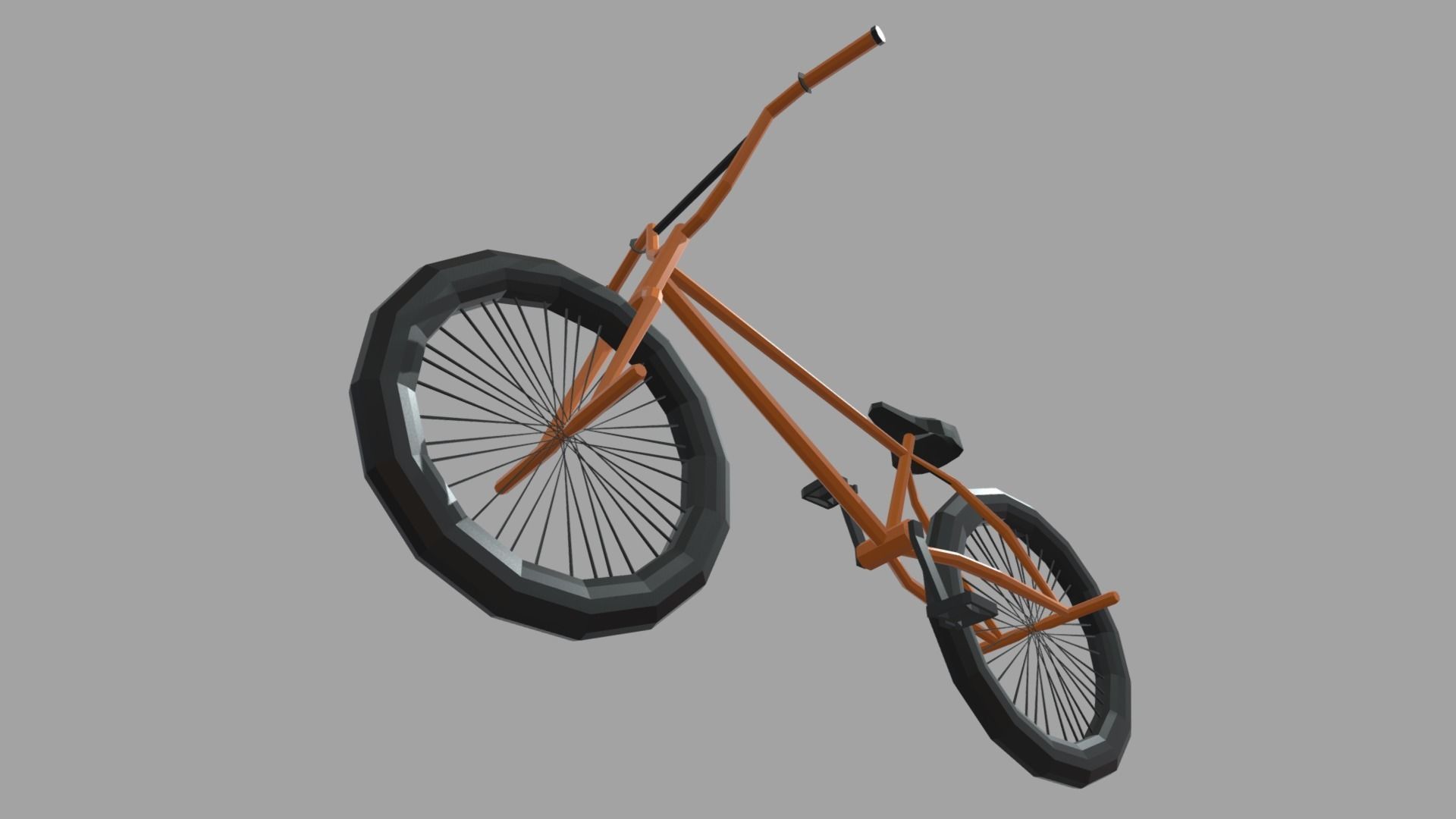Low Poly Bmx Low-poly 3D model_3