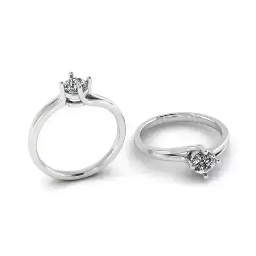 Ring with one stone N01537