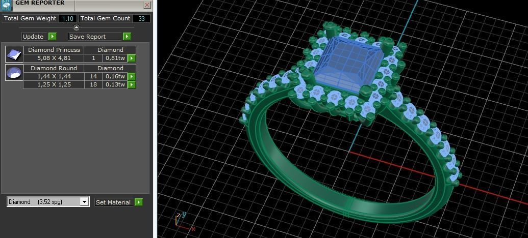 Ring N01534 3D print model_10