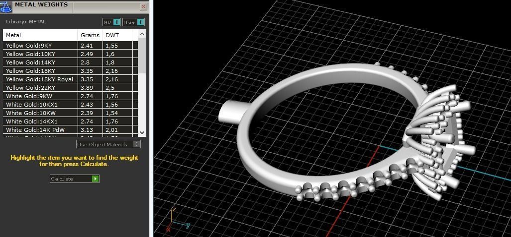 Ring N01534 3D print model_9