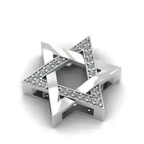 Pendant star of David N01526