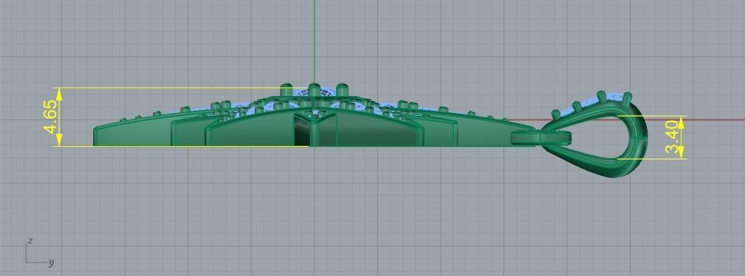 Pendant Stern N01644 3D print model_6