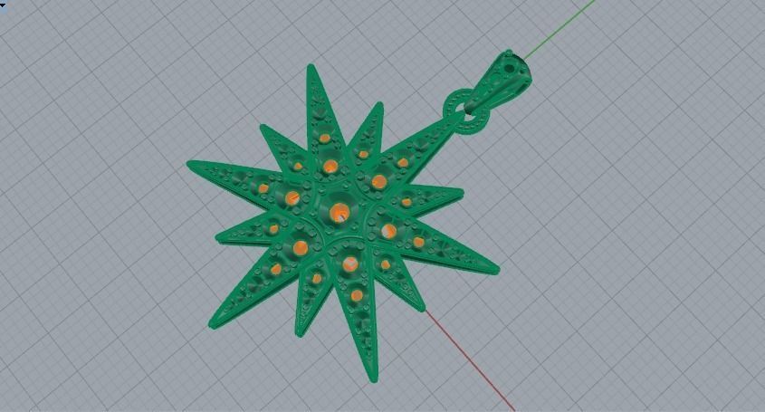 Pendant Stern N01644 3D print model_2