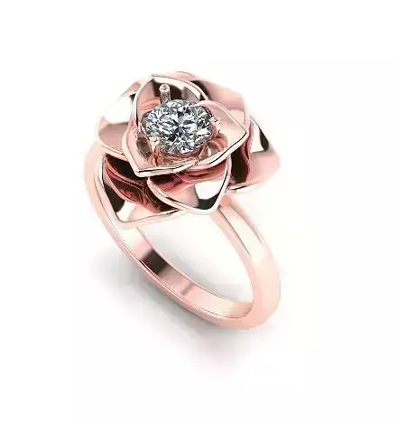 Ring in the form of a rose N01624