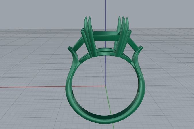 Ring N01619 3D print model_5
