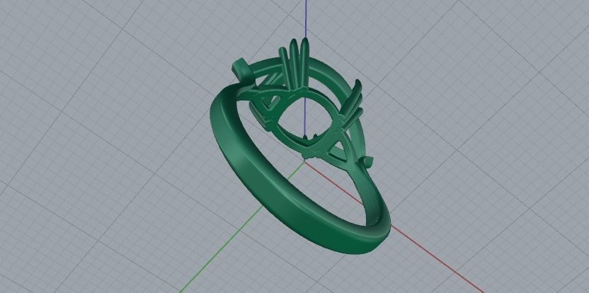 Ring N01619 3D print model_6