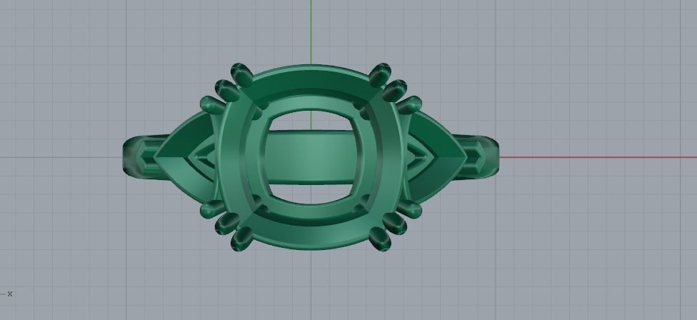 Ring N01619 3D print model_3
