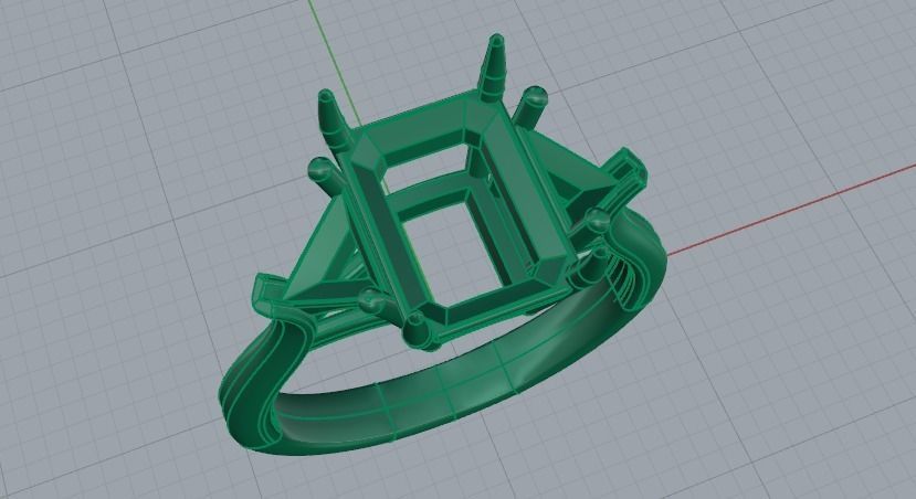 Ring N01607 3D print model_7