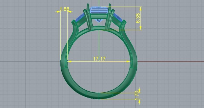 Ring N01607 3D print model_8