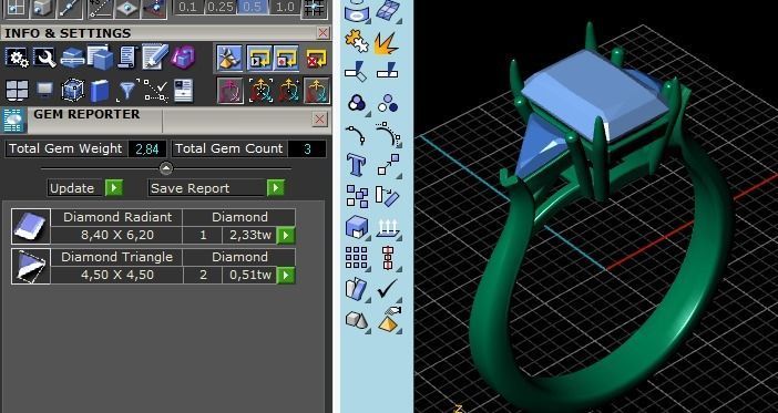 Ring N01607 3D print model_10