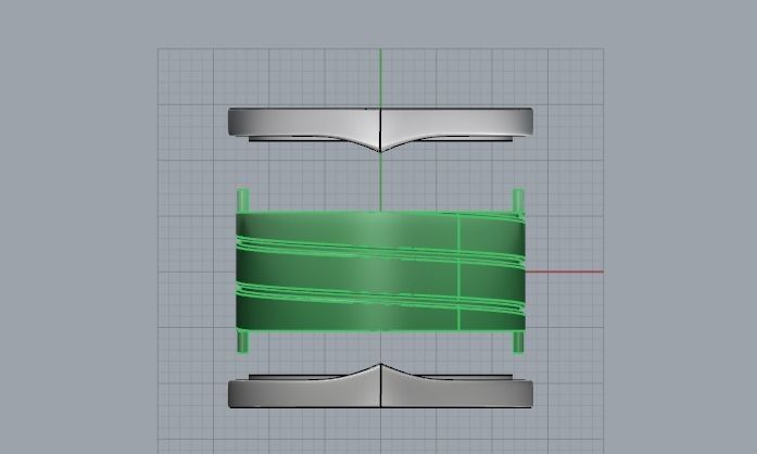 Ring N01598 3D print model_3