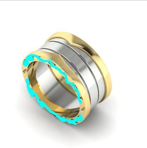 Ring N01598 3D print model_2