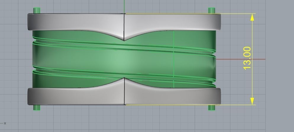 Ring N01598 3D print model_6
