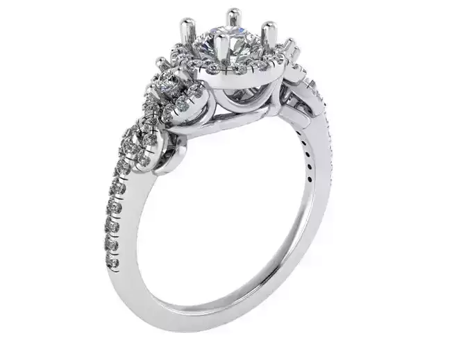 Round Halo Ring 1409
