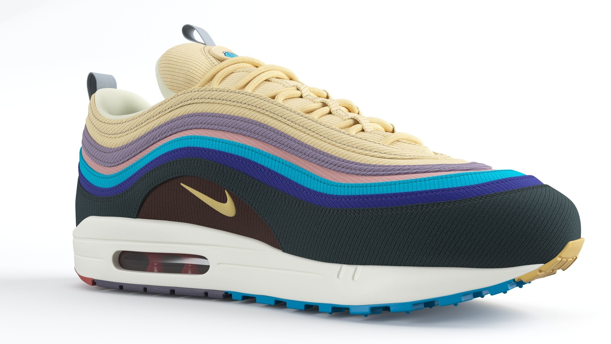 Nike Air Max 197 PBR Low-poly 3D model_8